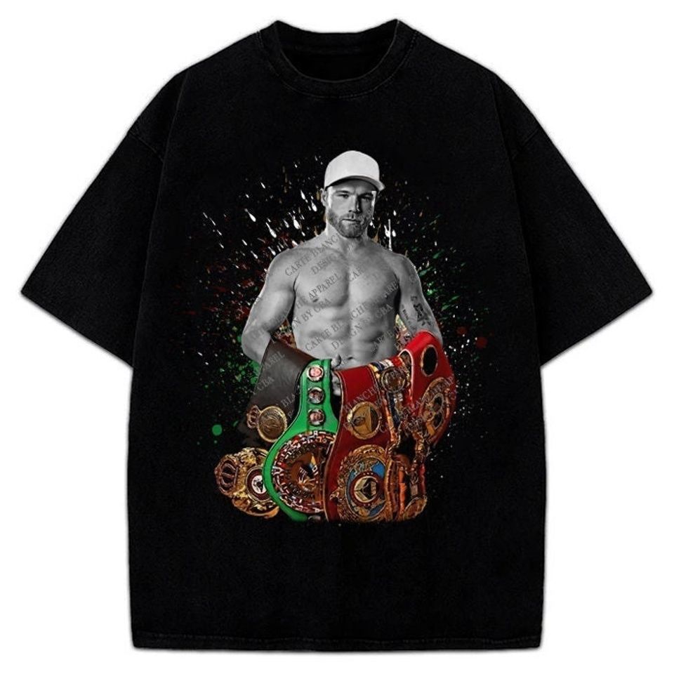 Canelo Alvarez Undisputed Champ Mexico Goat Saul Alvarez Boxing Vintage Style Graphic Design T-Shirt