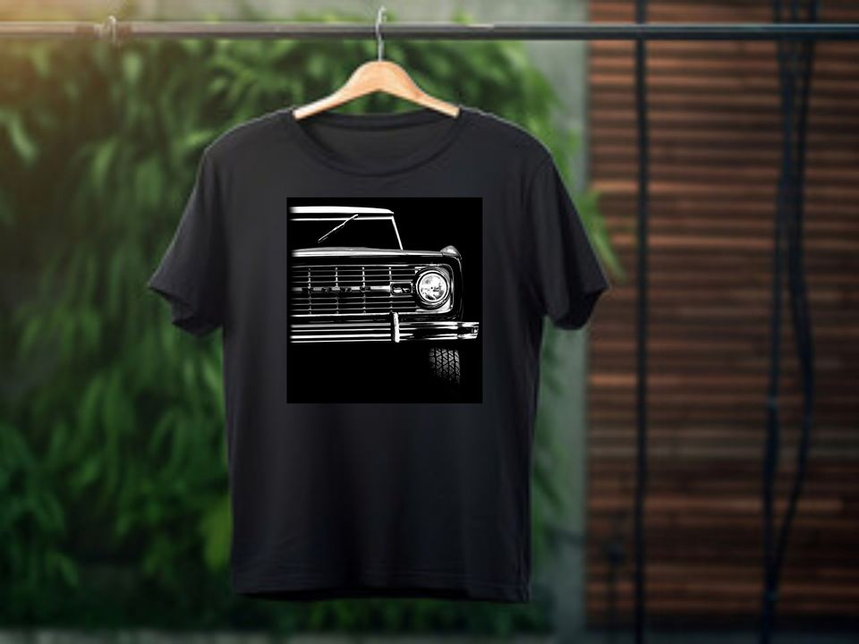 Vintage Ford Bronco T-shirt - Unisex Men's Cotton Crew Tee Vintage 70s 4x4 Tshirt Streetwear Best Seller