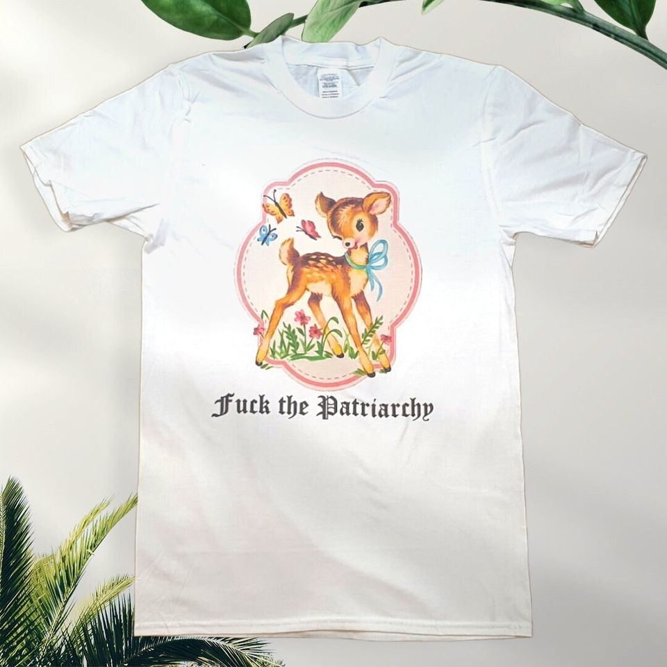 Fuck The Patriarchy White T-shirt sizes available S-3XL (Personalisation available upon request)