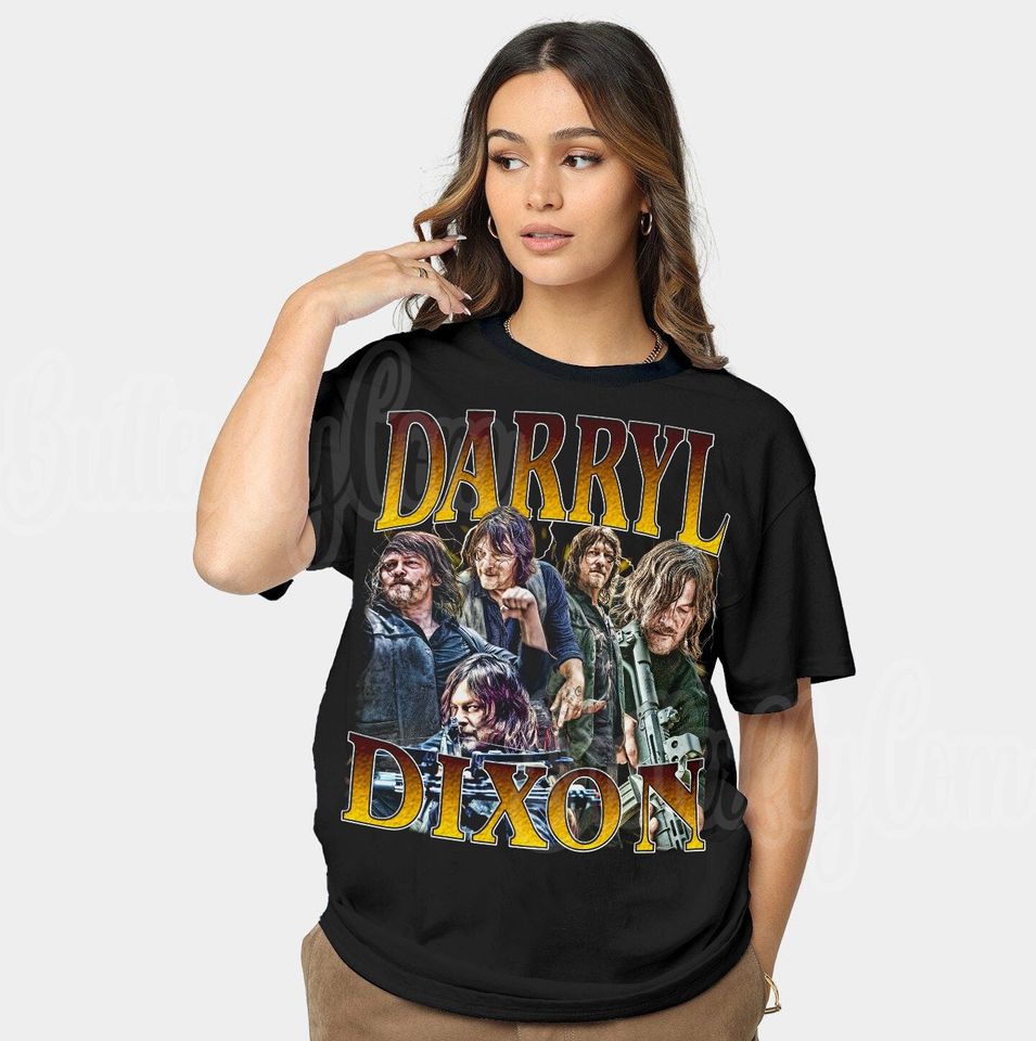 Retro Daryl Dixon Shirt -Daryl Dixon Sweatshirt,Daryl Dixon Tshirt,Daryl Dixon T-shirt,Norman Reedus Shirt,Norman Reedus Shirt