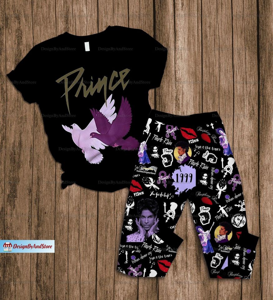 Prince Pur Rain Pajamas, Prince Purple Shirt, Pur Rain Holiday Pajamas, Prince Purple Women Pajamas