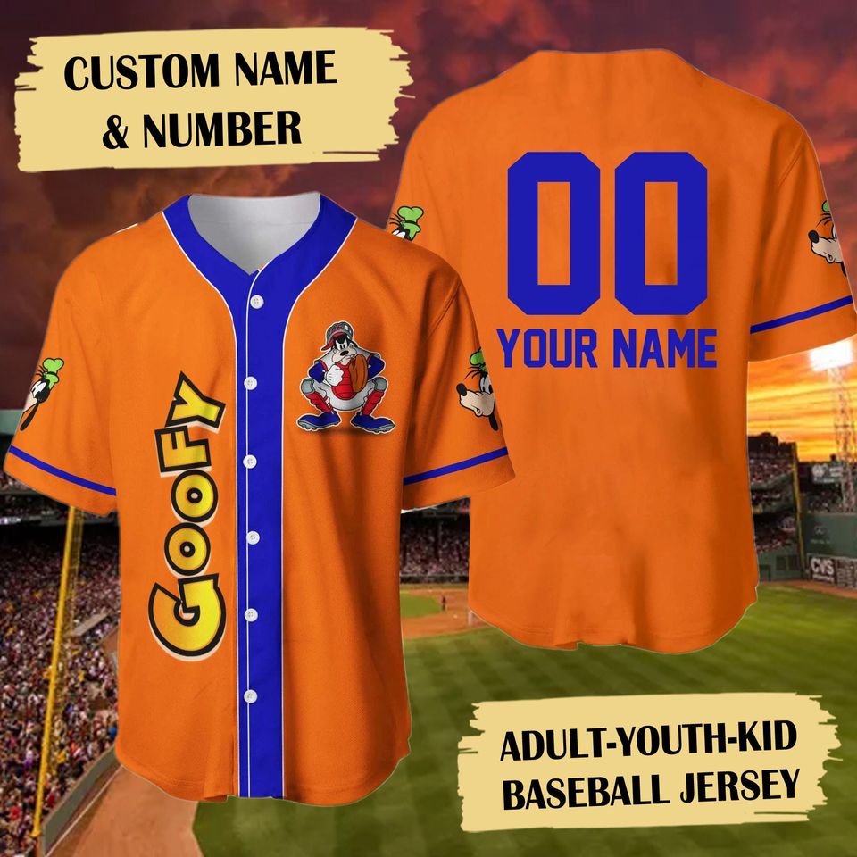Custom Cartoon Dog Baseball Jersey, Dog Lover Baseball Shirt