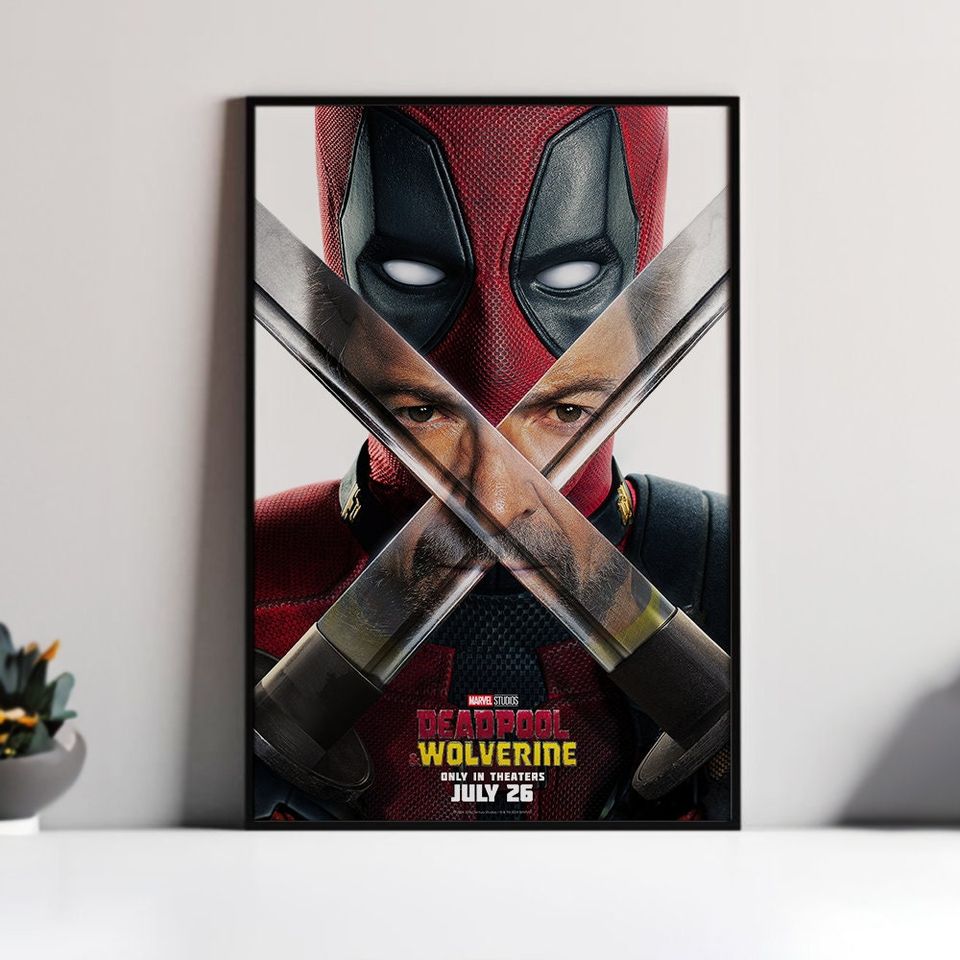 Deadpool & Wolverine Movie Poster, Room Decor, Movie Art