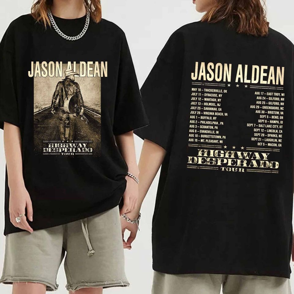 Jason Aldean Highway Desperado Tour 2024 Shirt