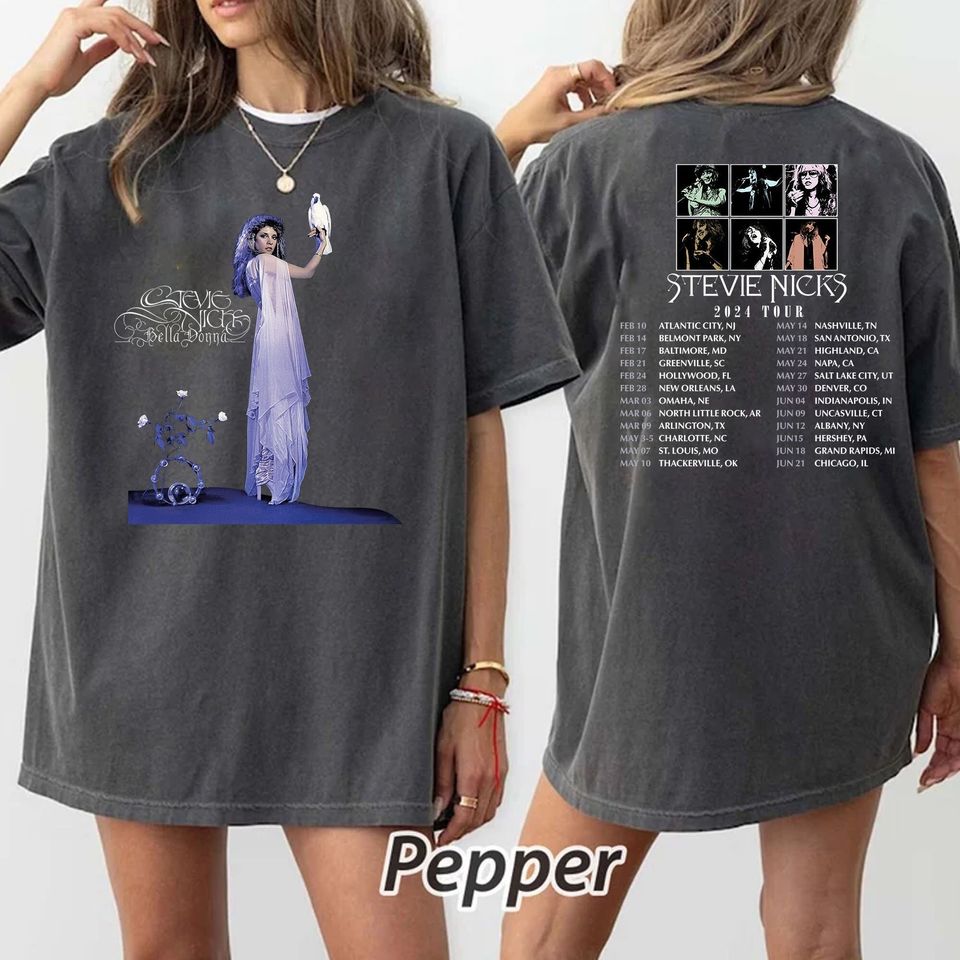 Retro Stevie Nicks 2024 Tour TShirt, Stevie Nicks Shirt Fan Gifts