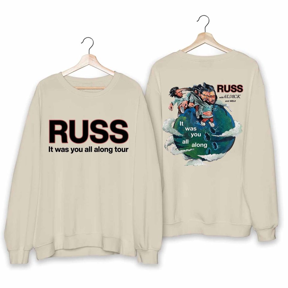 Russ 2024 Tour Shirt, It Was You All Along 2024 Tour Shirt, Russ with 6lack and Melii 2024 Concert Shirt, It Was You All Along 2024 Concert