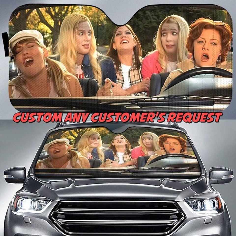 Girl Group Car Sunshade, American Sitcom Character Car Protector