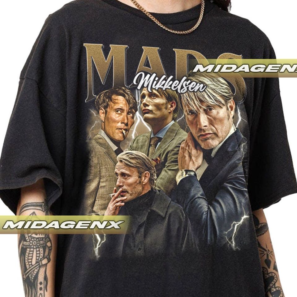 Limited Mads Mikkelsen Vintage T-Shirt, Gift For Women and Man Unisex T-Shirt