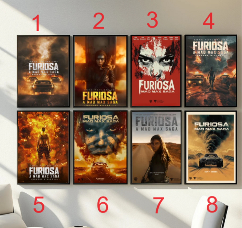 Furiosa Mad max saga posters, Movie Poster