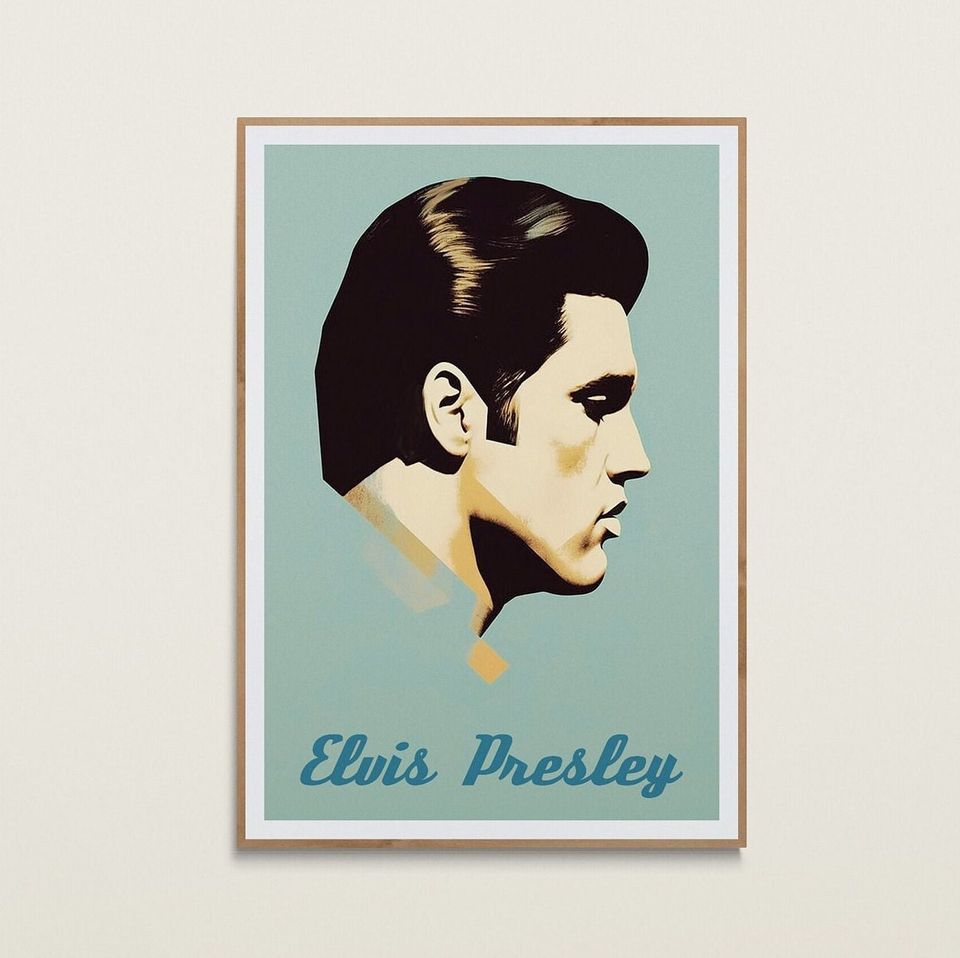 Elvis Presley Art Print | Music Wall Art | Rock and Roll