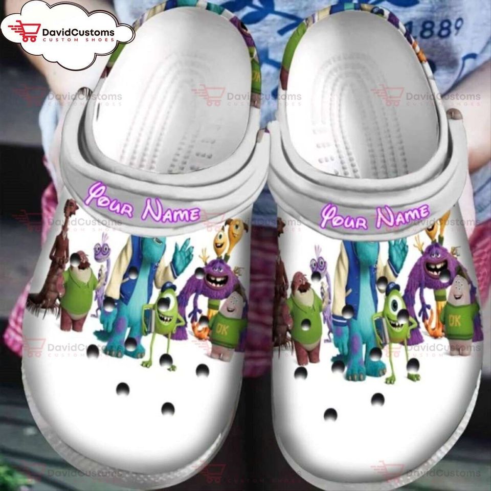 Disney Pixar Monsters Inc University Characters  Cool, Personalized Clogs