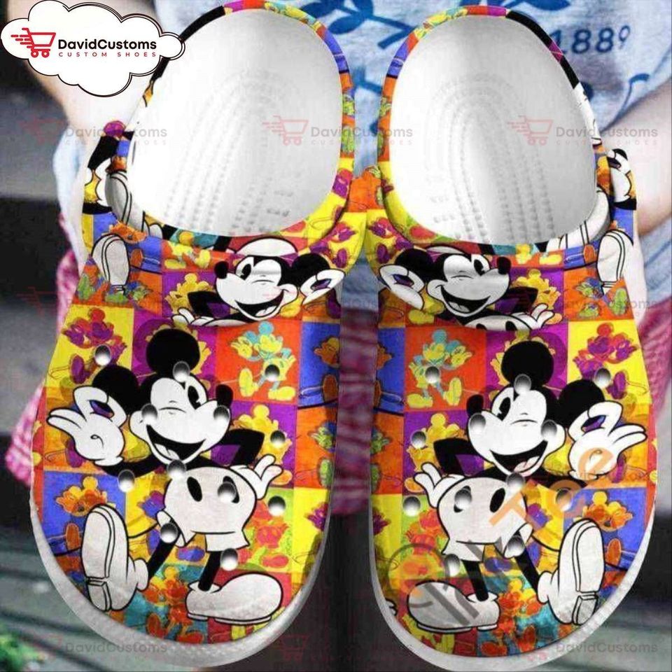 Colorful Mickey Mouse clog  Shoes, Personalized Clogs