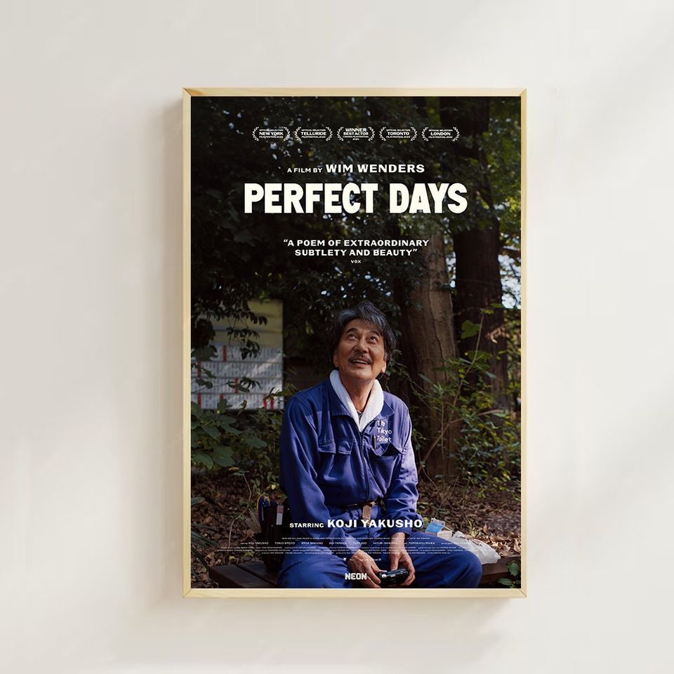 Perfect Days (2023)--Movie  Poster  Film Posters Print, Art Poster for Gift Canvas Poster