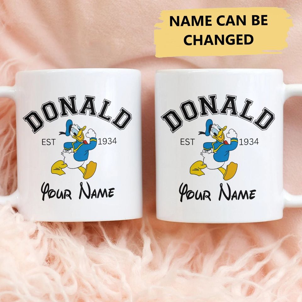 Personalize Duck Movie Funny Mug, Custom Duck Coffee Mug, Cute Duck Character Tea Cup