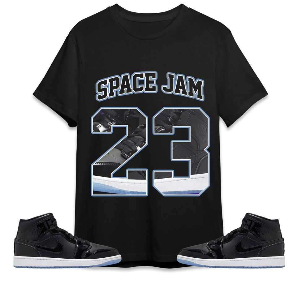 Number 23 CM1 Name Unisex Shirt Match Jordan 1 Mid Space Jam