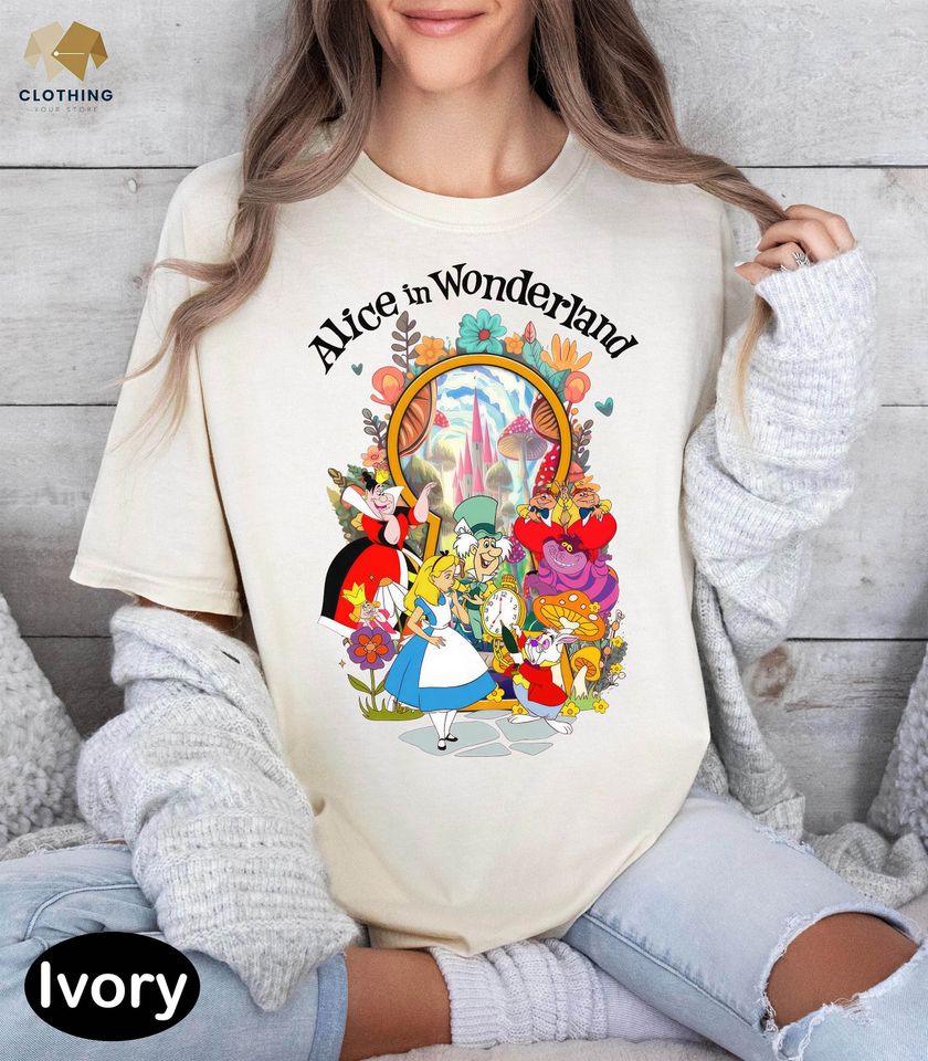 Disney Alice In Wonderland Shirt, Disney Alice T Shirt