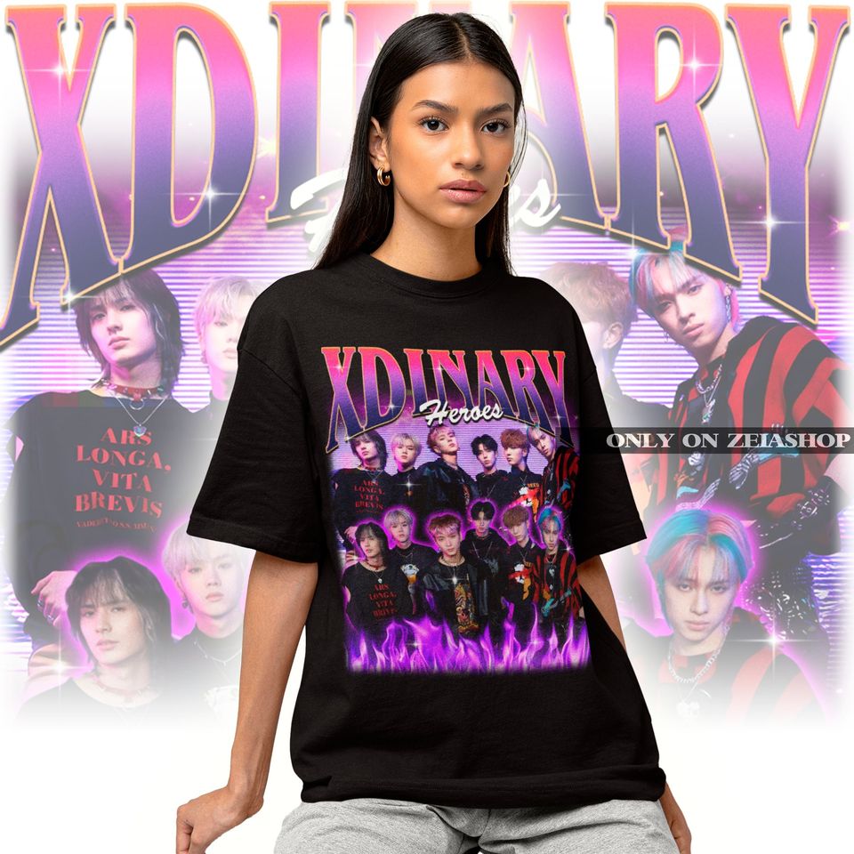 Xdinary Heroes Bootleg Shirt - Xdinary Fire Tee - Kpop Merch - Kpop Gift for her or him - Xdinary Retro 90s Shirt - Xdinary Fan Tee