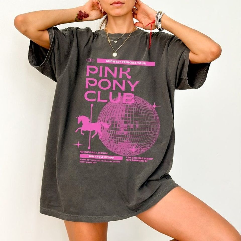 Chappell Roan Shirt | Pink Pony Club TShirt | Midwest Princess Tour