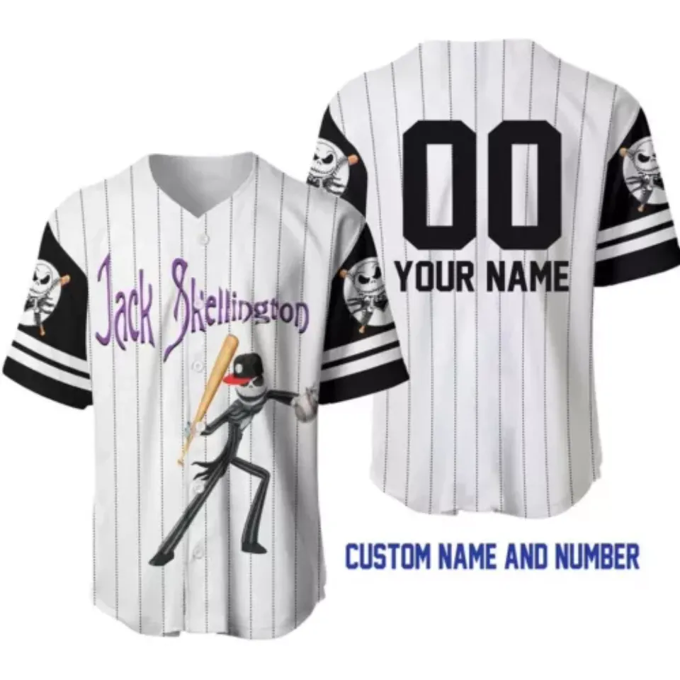 Personalized Jack Skellington The Nightmare Baseball Jersey Shirt