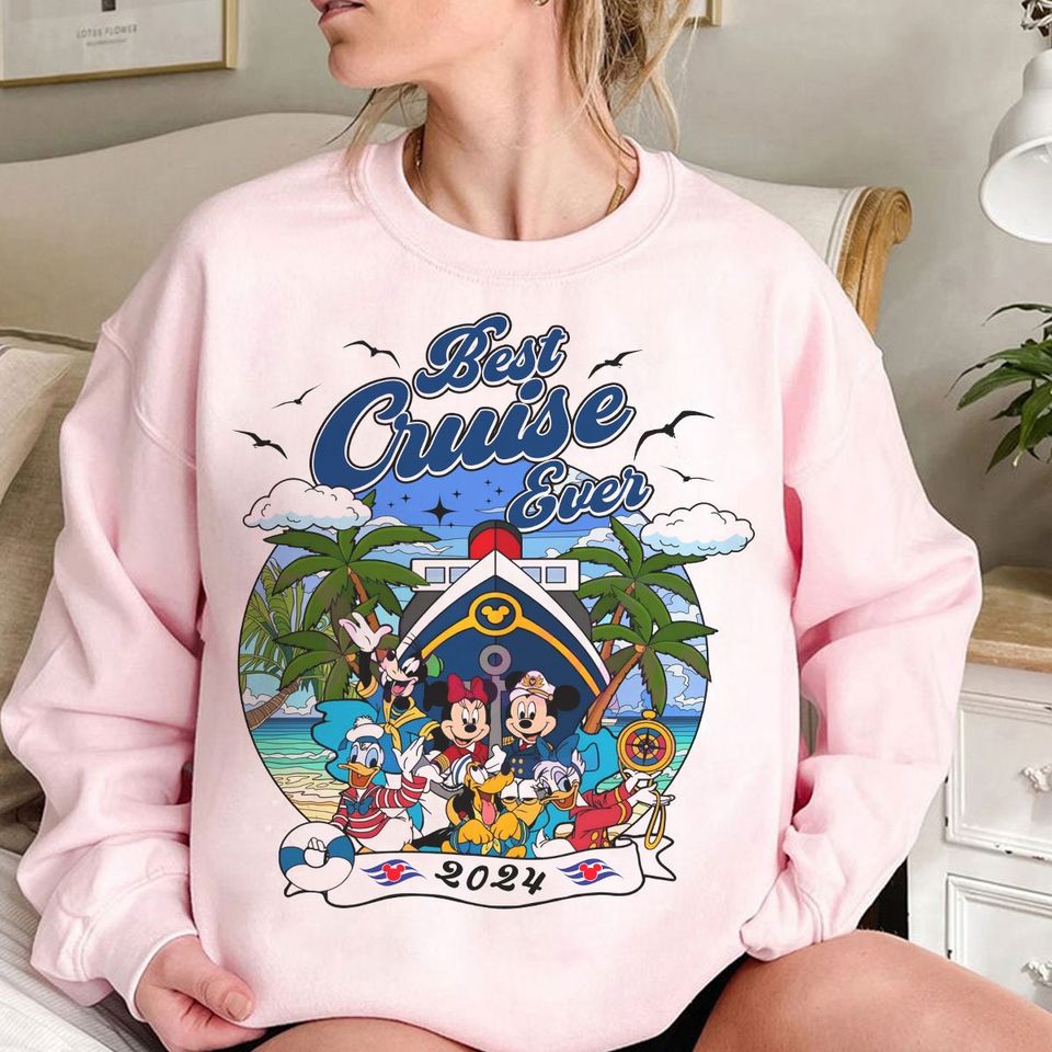 Vintage Mickey and Friends Disney Cruise Shirt, Best Cruise Ever Shirt