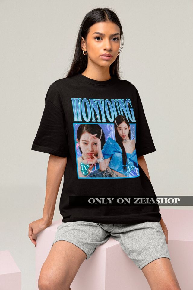 Ive Wonyoung Retro Classic T-shirt - Ive Bootleg Shirt - Kpop Merch - Kpop Retro 90s Shirt - Ive Dive Tee - Kpop Gift - Ive Kpop Tee
