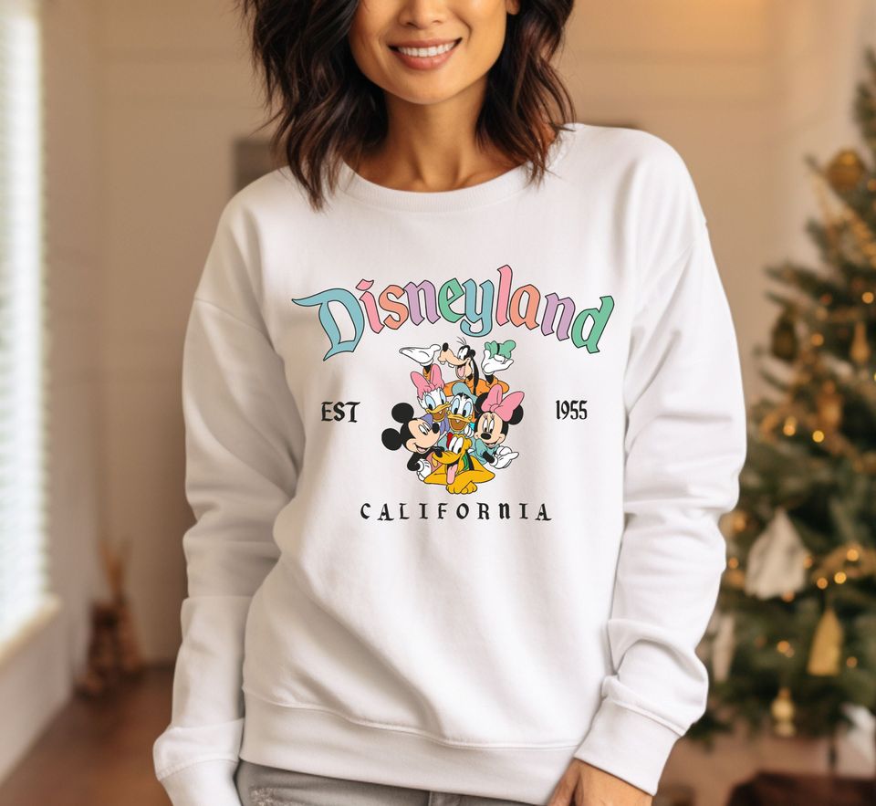 Comfort Colors Disneyland Sweatshirt, Disneyland Est. 1955 California Sweatshirt
