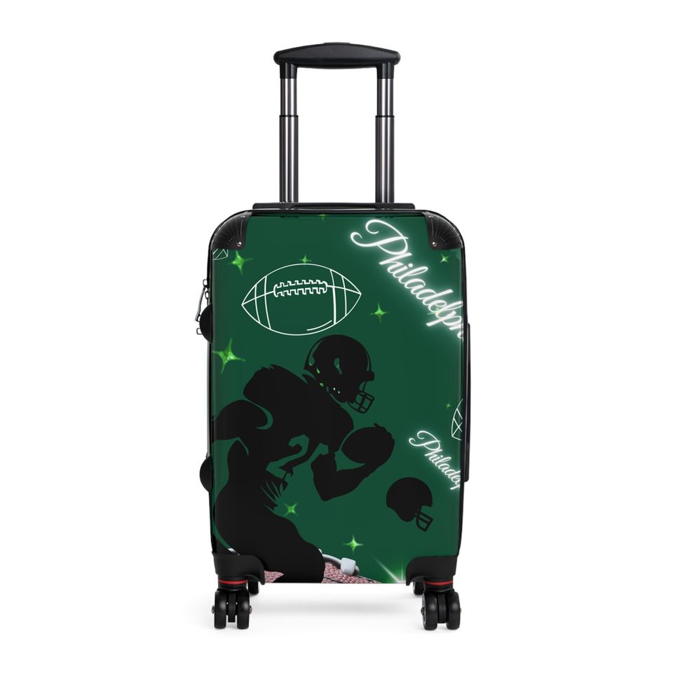 Philadelphia Football Suitcase, Sport Suitcase, Travel Suitcase