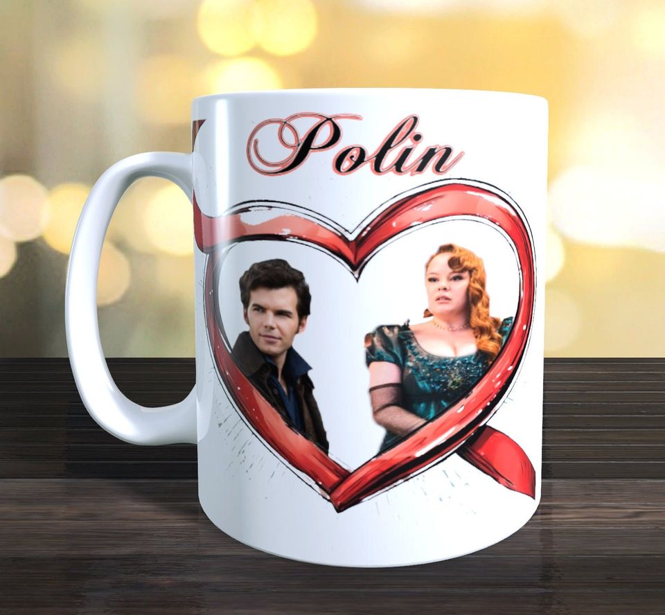 Polin Mug, Colin And Penelope Bridgerton Tv show Fans Mug