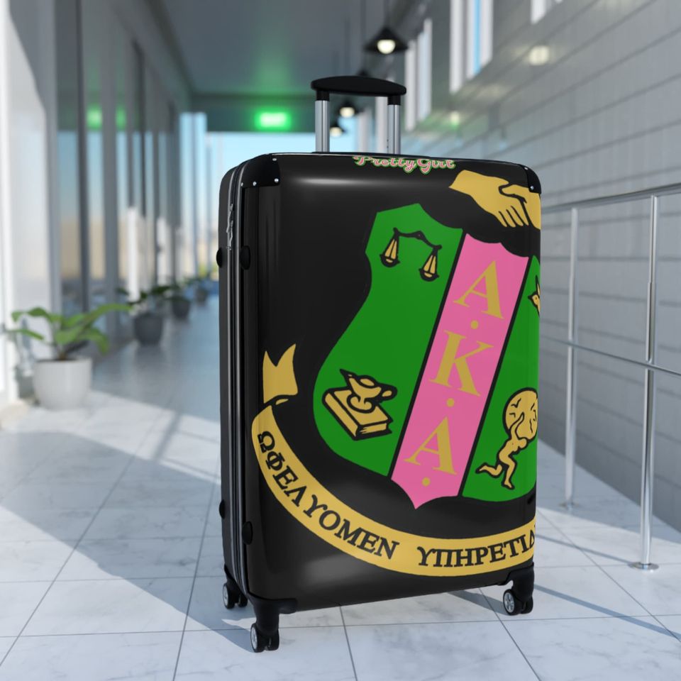 Stylish AKA Sorority Suitcase