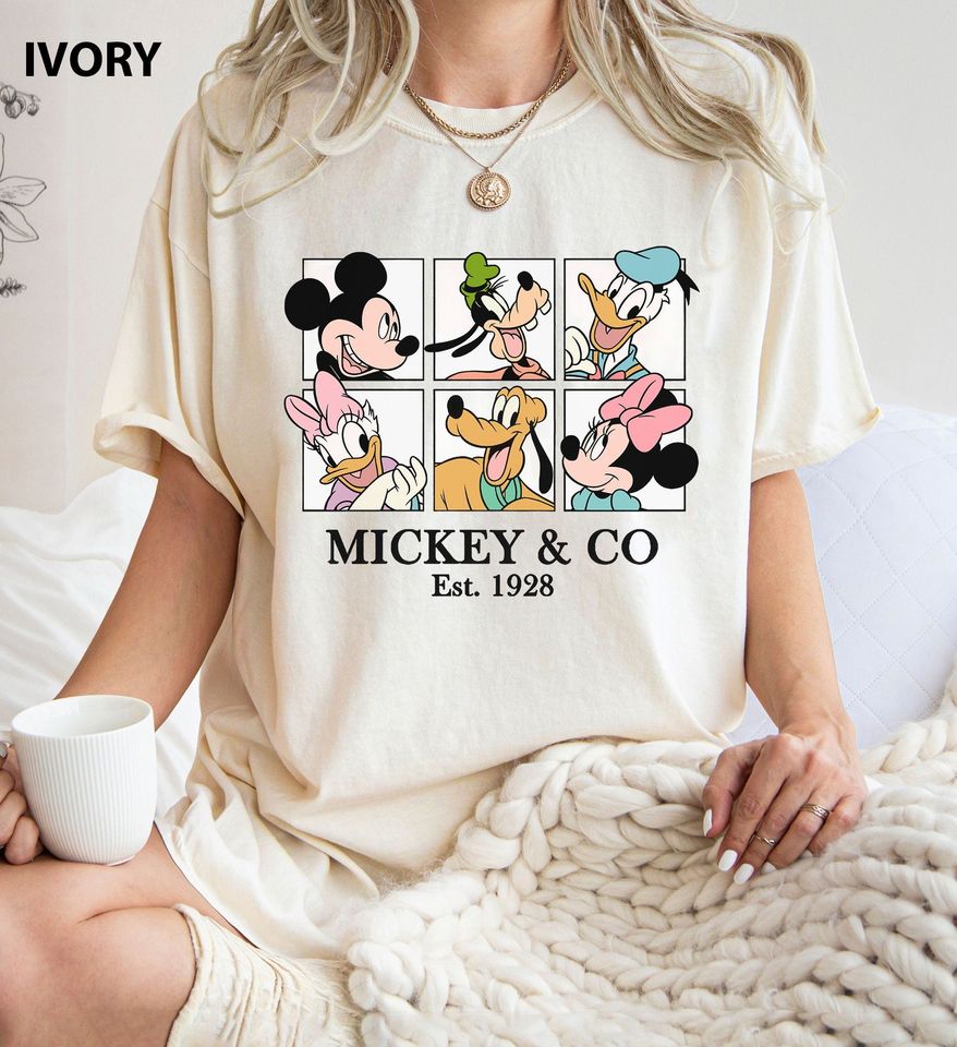 Vintage Mickey & Co 1928 Shirt, Mickey And Friends Shirt