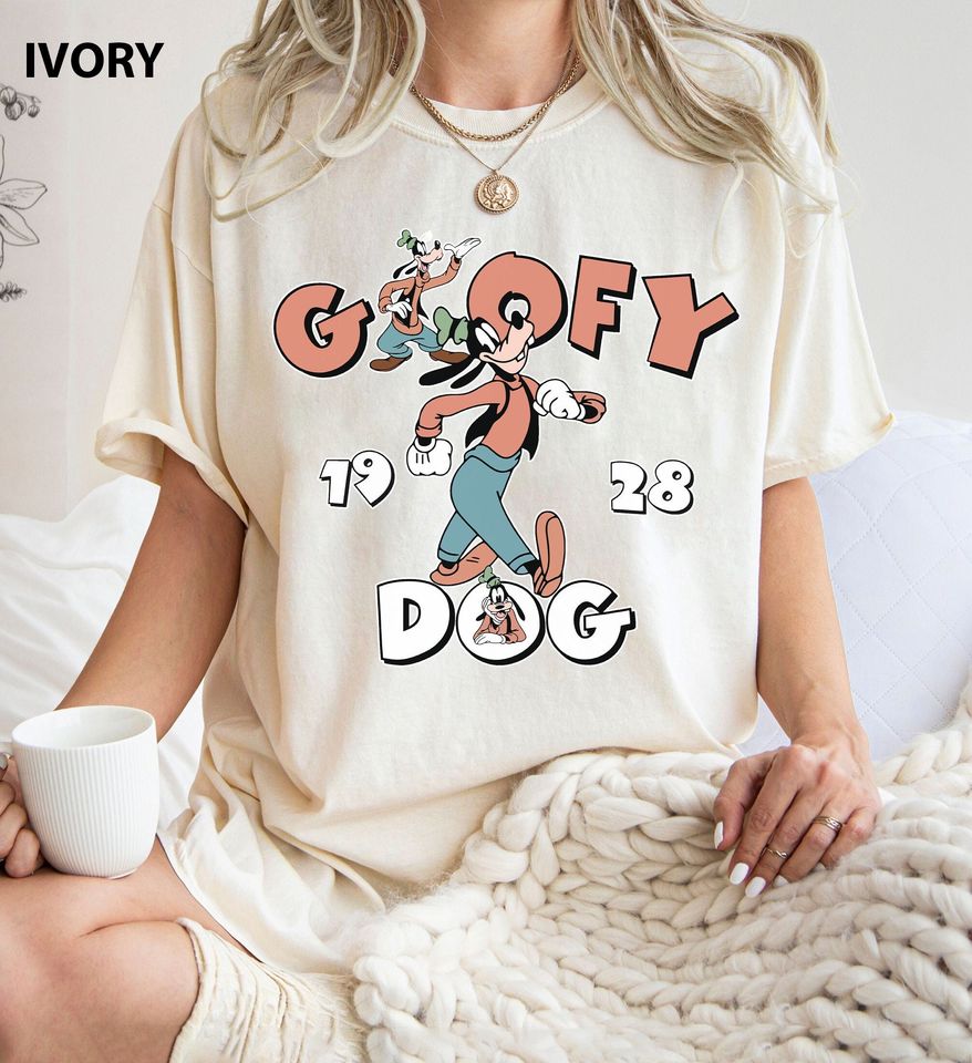Vintage 90s Goofy Dog 1928 Shirt, Funny Disney T-shir