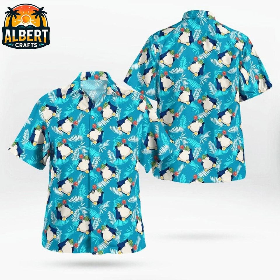 PKM Sn Lax Hawaiian Shirt, Aloha Anime Sn Lax Button Up Shirt