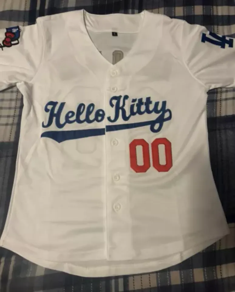 Hello kitty Customized Dodgers jersey for women