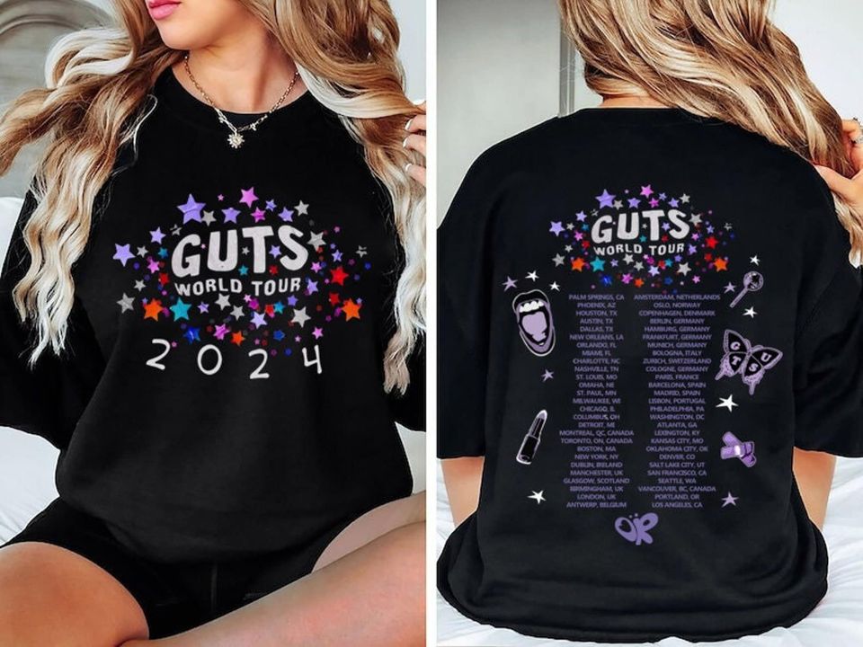 Olivia Guts World Tour Shirt, Olivia Rodrigo Guts Tour Shirt, Guts Tour 2024 tshirt, Olivia Rodrigo Merch
