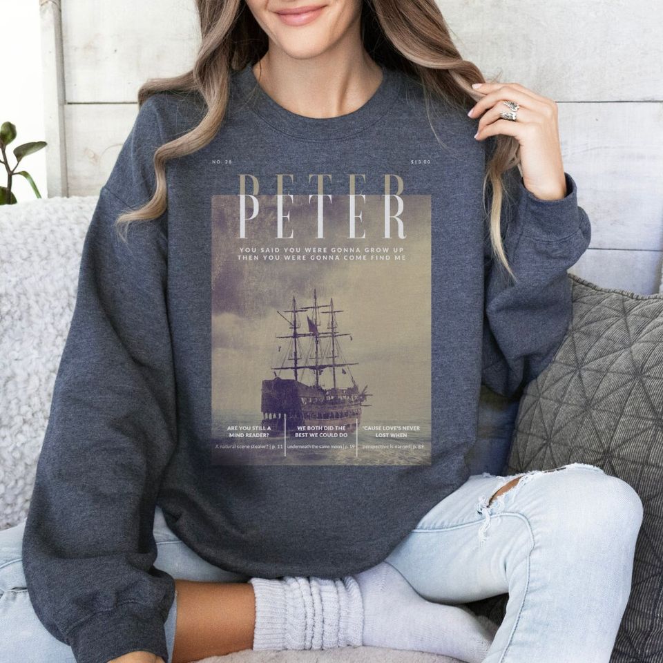 Peter Sweatshirt, Magazine Style Shirt, Concert Crewneck