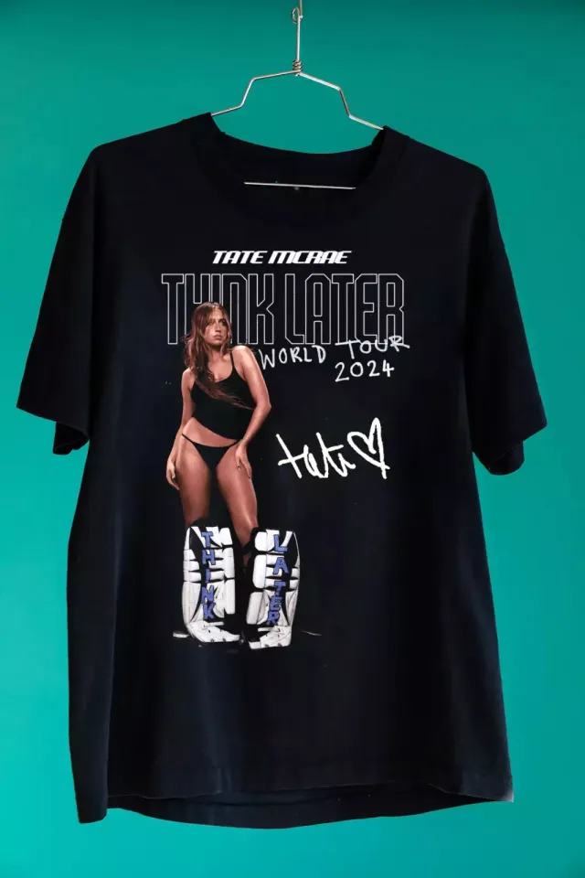 Rare Tate McRae Think Later World Tour 2024 Gift For Fan T-shirt