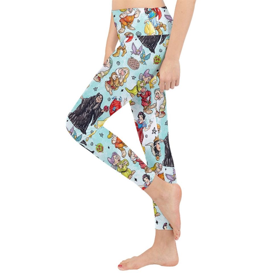 Snow White and Friends Leggings | Disney Leggings | Snow White Yoga Pants