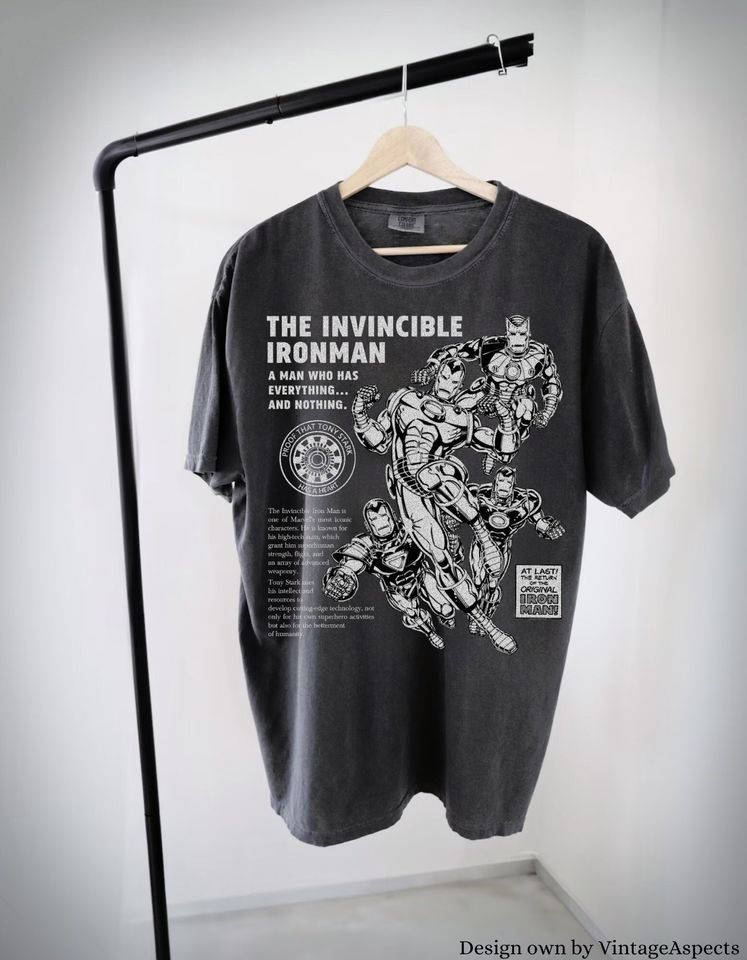 Invincible Iron man Shirt, iron man T-shirt, tony stark shirt