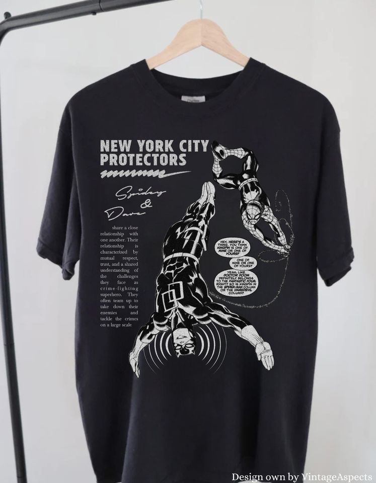 New York City Protectors Shirt, spiderman T-shirt, daredevil shirt