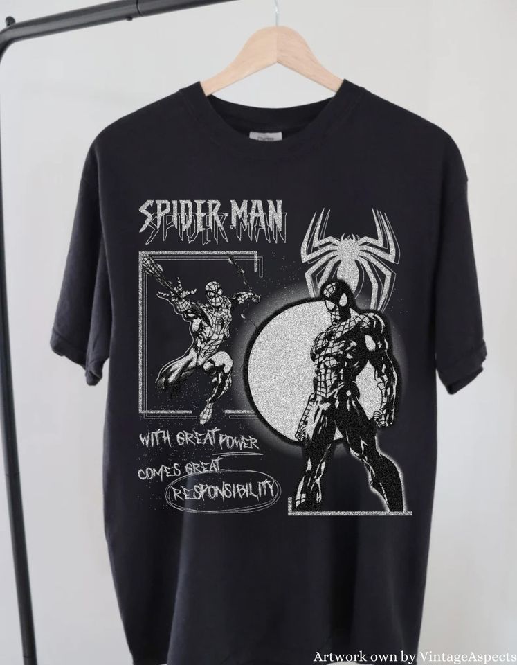 Vintage Spiderman Shirt, BACK, spidey tshirt, spiderman shirt, comic book shirt