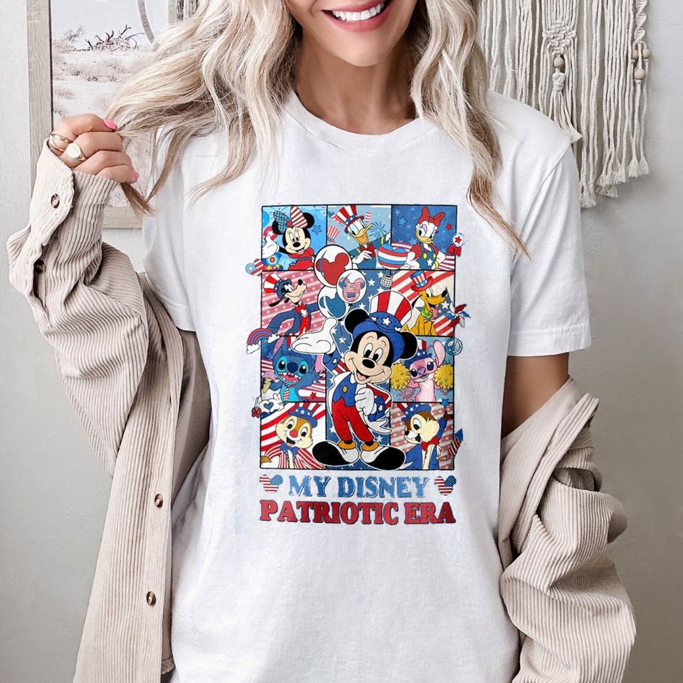 My Patriotic Era Shirt, Mouse And Friends Patriotic American T-Shirt
