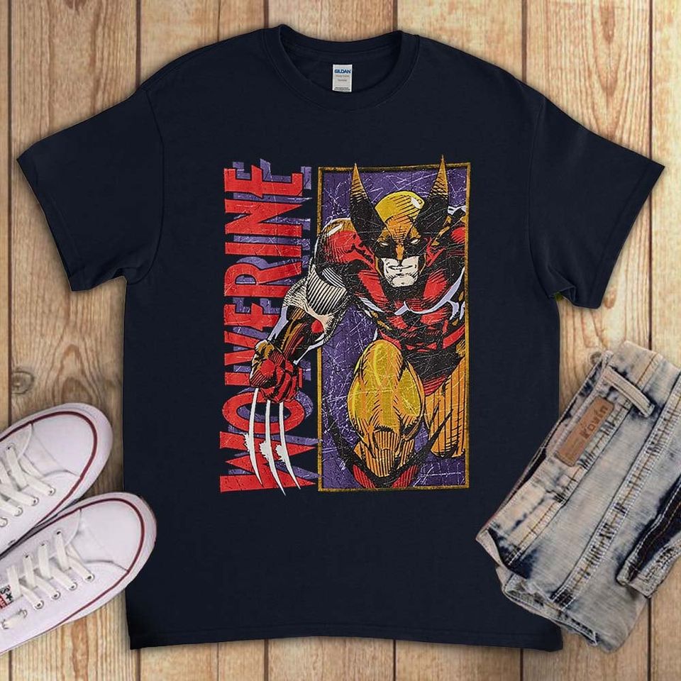 Wolverine X-Men Retro Vintage Marvel Comic Unisex T-Shirt