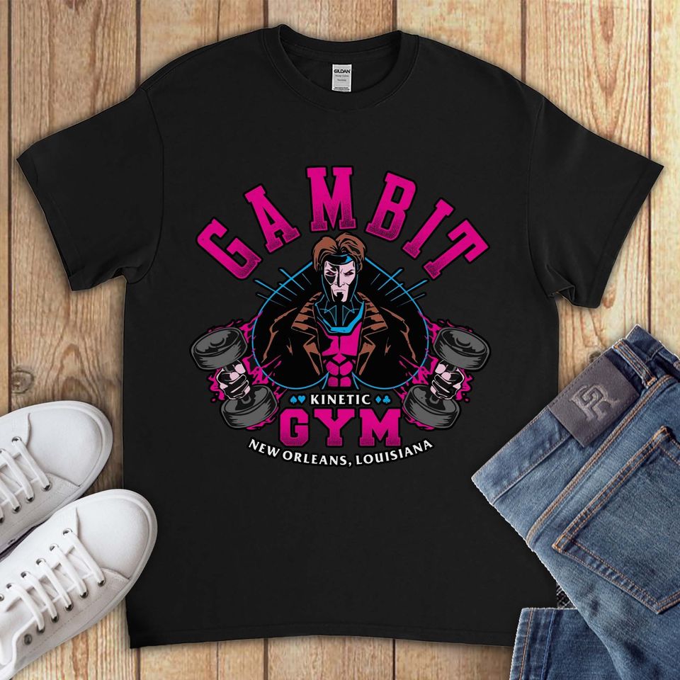 X-men Gambit Gym Workout Tee Funny Avengers Comic Unisex Gift T-shirt