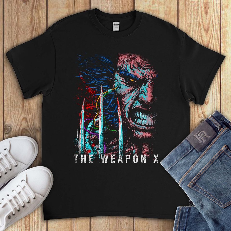 Weapon X Wolverine X-Men Superhero Comic Funny Gift Unisex T-Shirt