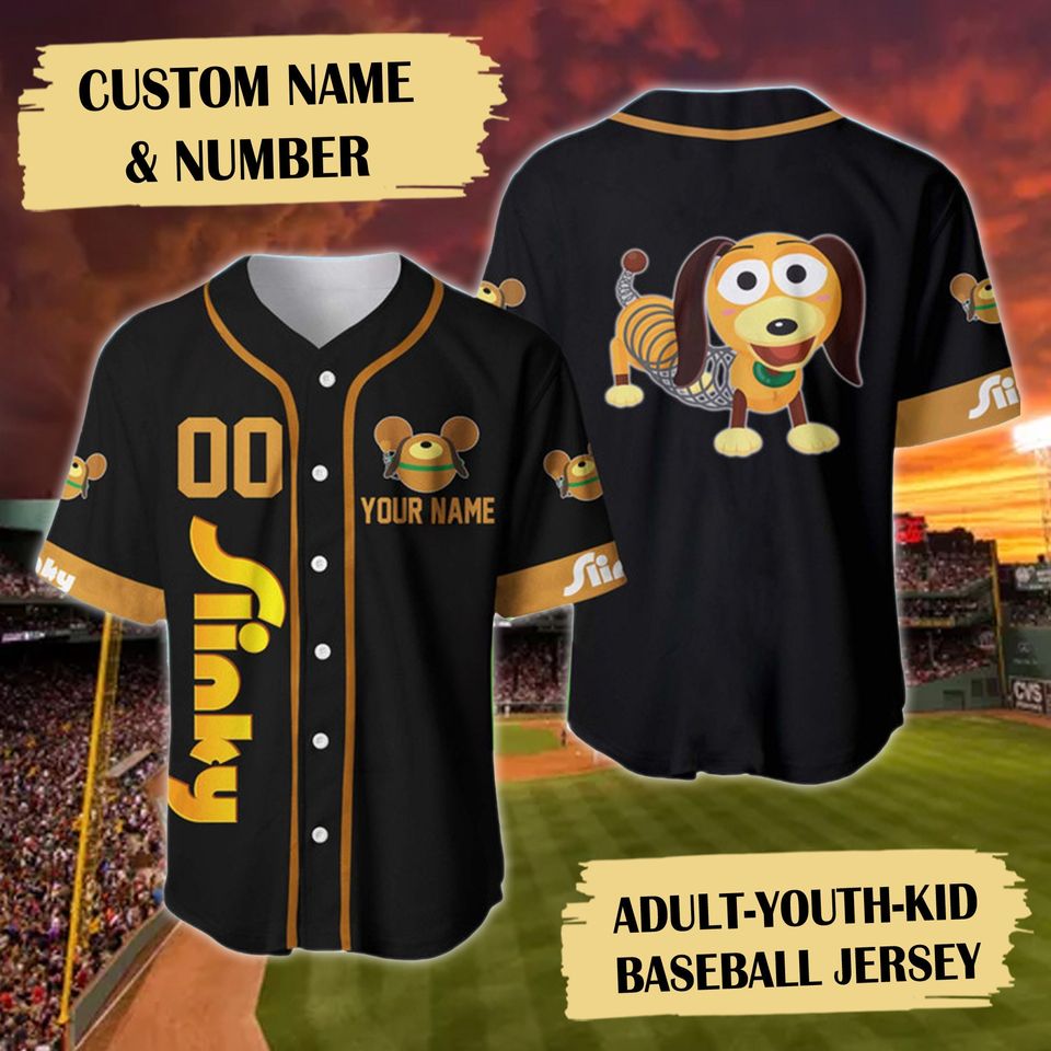 Custom Name & Number Toy Dog Baseball Jersey Custom, Funny Toy Character