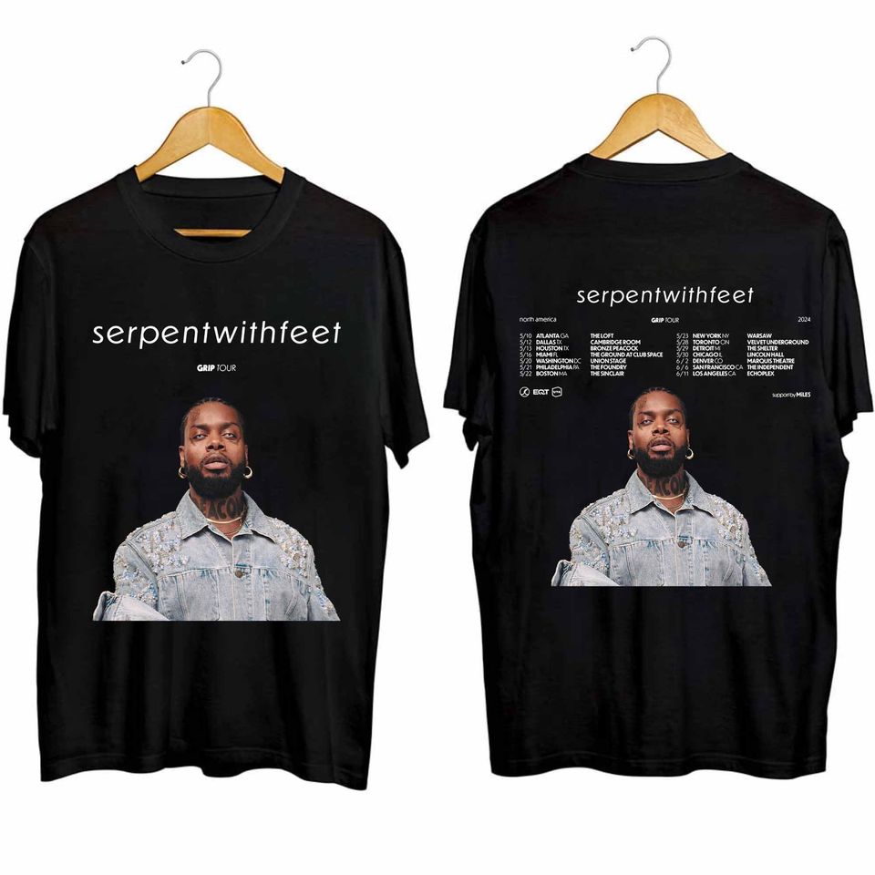 Serpentwithfeet Grip Tour 2024 Double Sided Shirt