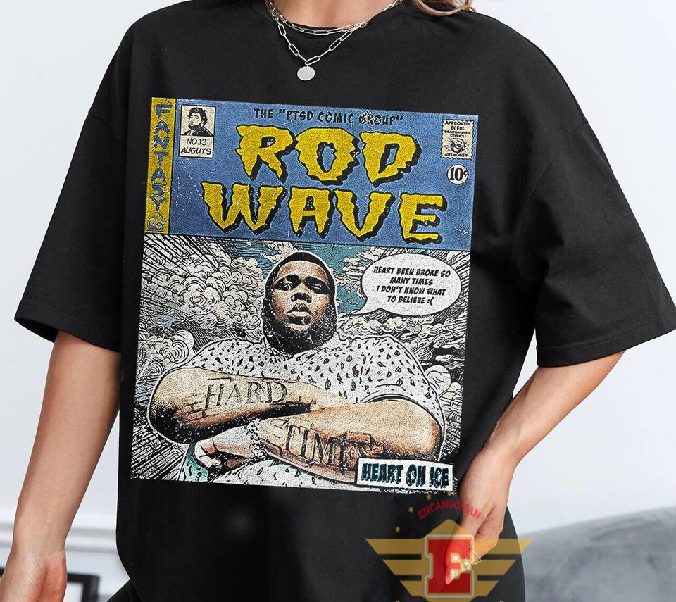 Rod Wave Music Shirt, 90S Vintage Beautiful mind Rod Wave Music, Rod wave comic style