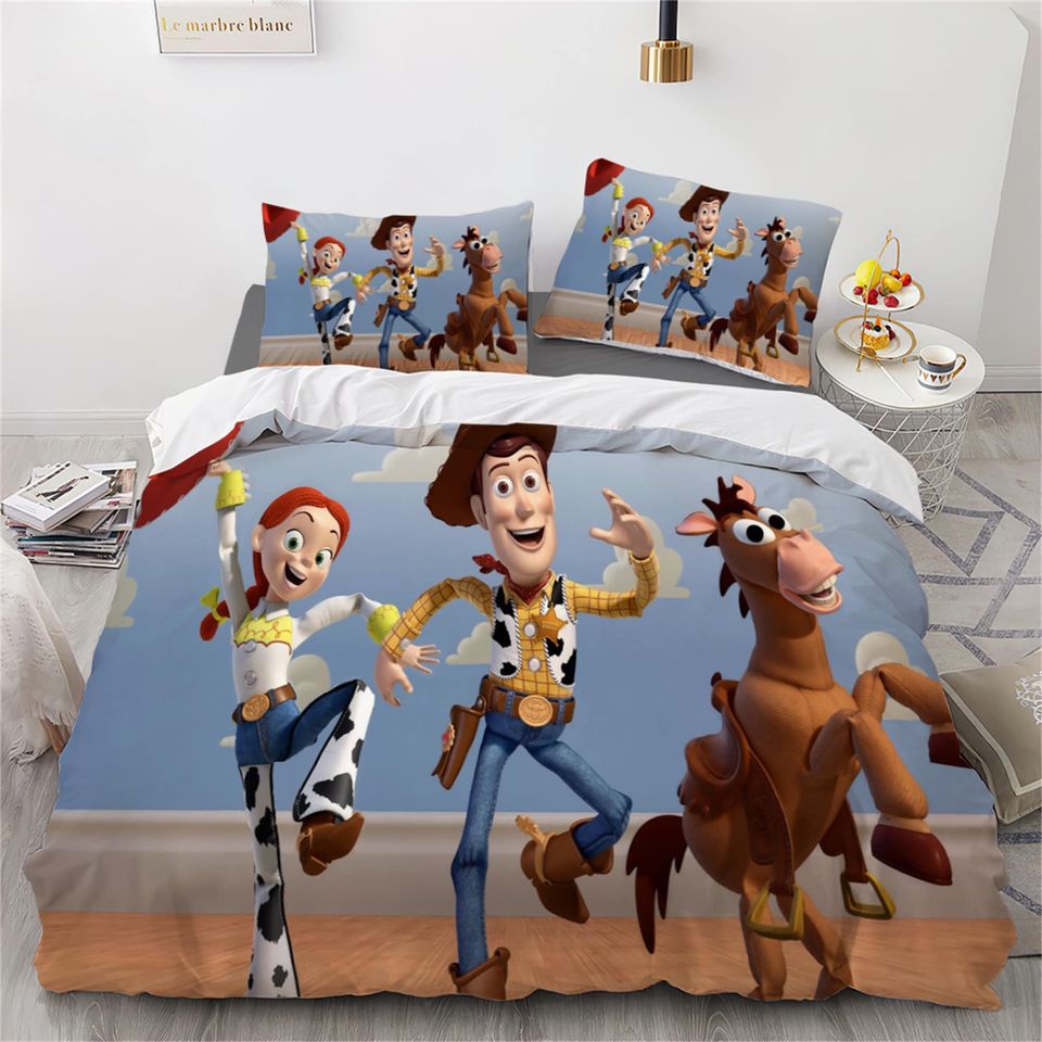 Toy Story Printing Three Piece Bedding Set, Bedding Set Gift