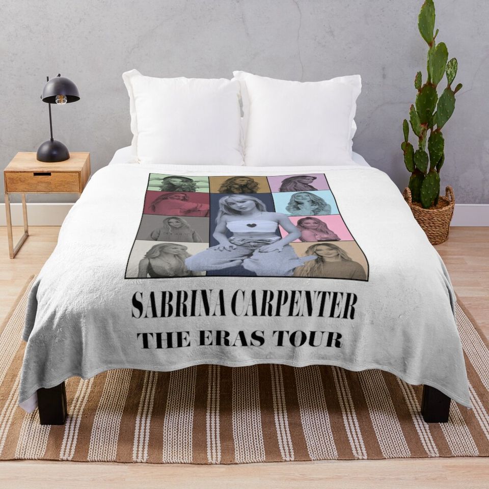 Sabrina Carpenter Eras Tour Throw Blanket