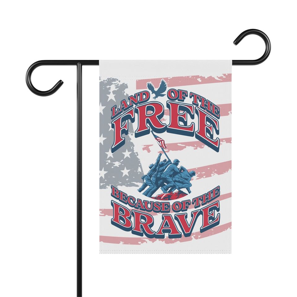 Patriotic Garden Flag (Pole not included) 12"x18"